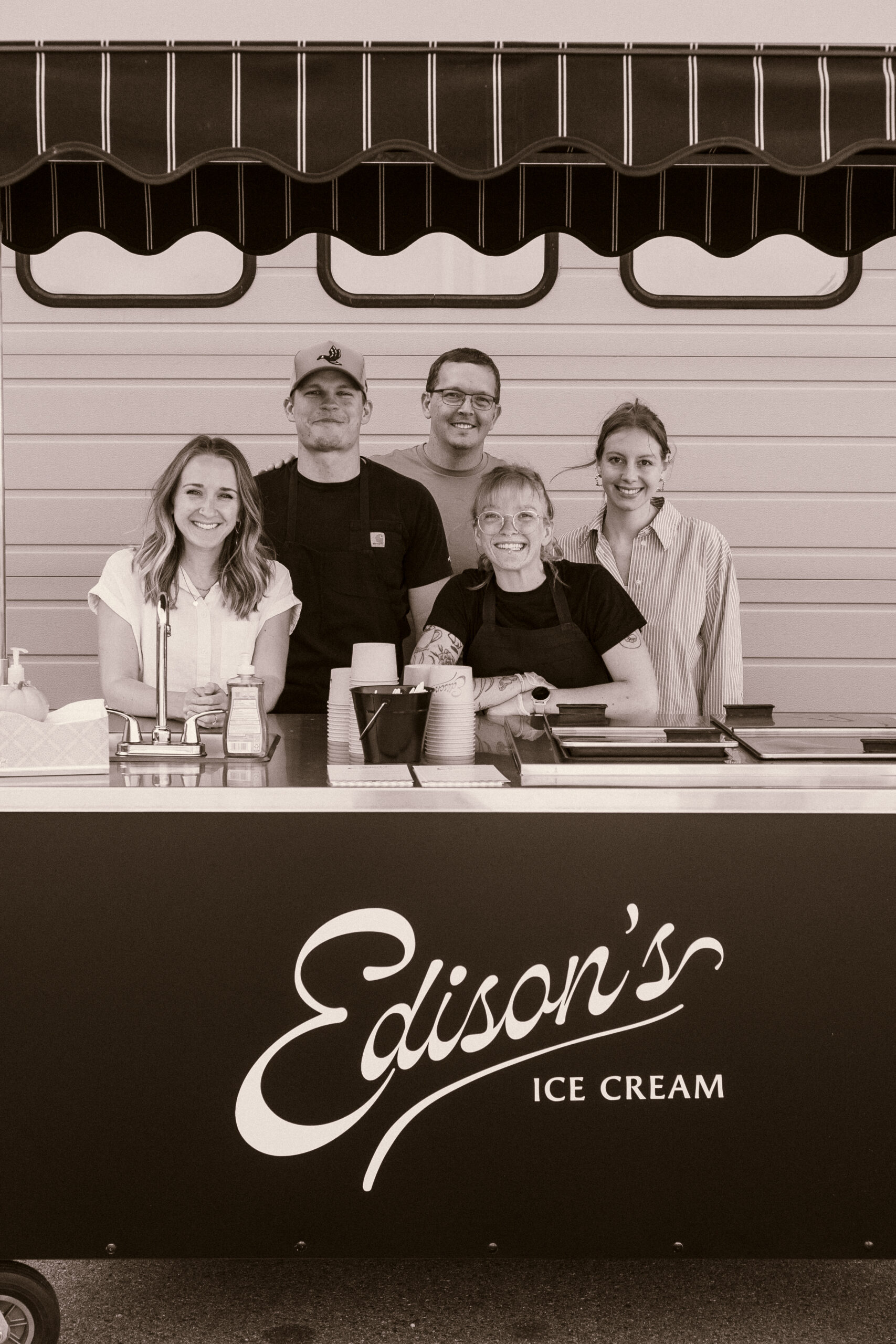 The Edison's Ice Cream Team at Ice Cream Cart